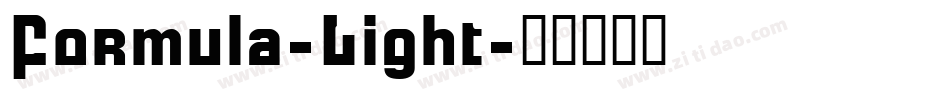 Formula-Light字体转换