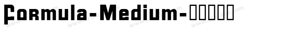 Formula-Medium字体转换