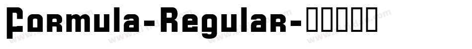 Formula-Regular字体转换