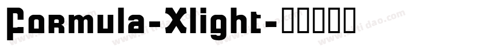 Formula-Xlight字体转换