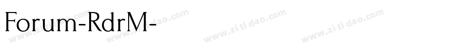 Forum-RdrM字体转换