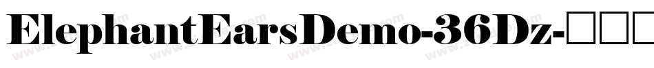 ElephantEarsDemo-36Dz字体转换