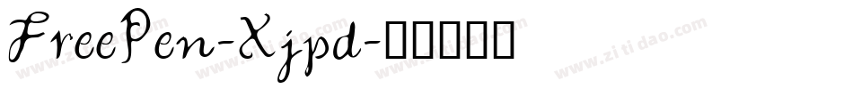 FreePen-Xjpd字体转换