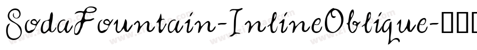 SodaFountain-InlineOblique字体转换