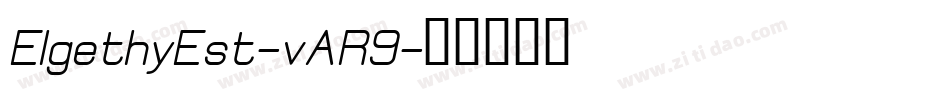 ElgethyEst-vAR9字体转换