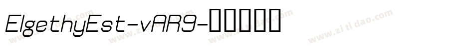 ElgethyEst-vAR9字体转换