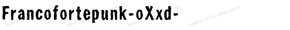 Francofortepunk-oXxd字体转换