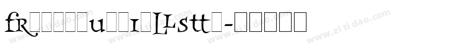 FrancesUncialStd字体转换