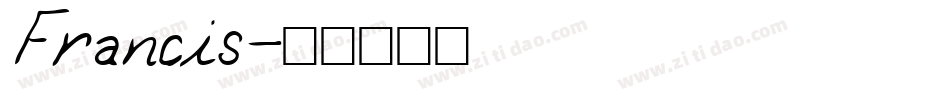 Francis字体转换