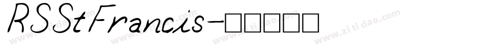 RSStFrancis字体转换