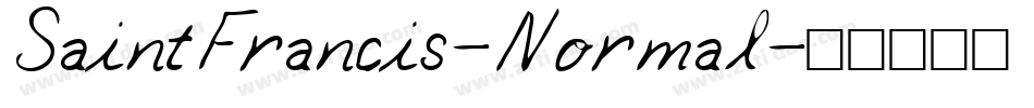 SaintFrancis-Normal字体转换