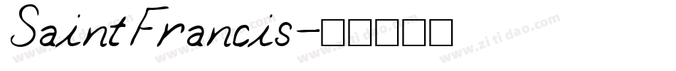 SaintFrancis字体转换