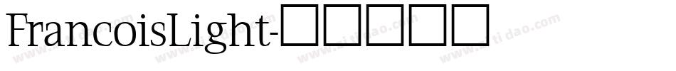 FrancoisLight字体转换