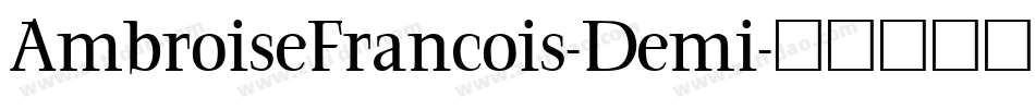 AmbroiseFrancois-Demi字体转换