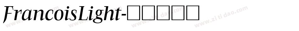 FrancoisLight字体转换