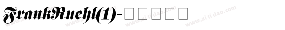 FrankRuehl(1)字体转换