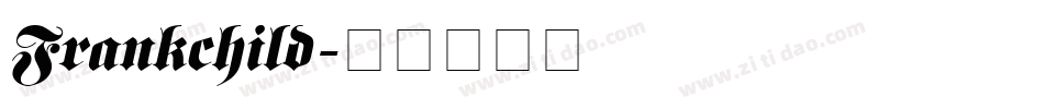 Frankchild字体转换