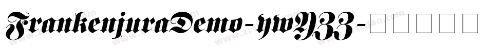 FrankenjuraDemo-ywYZZ字体转换