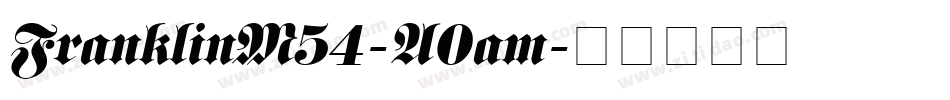 FranklinM54-A0am字体转换