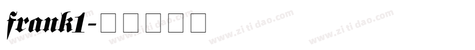 frank1字体转换