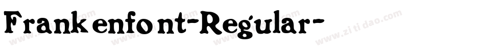 Frankenfont-Regular字体转换