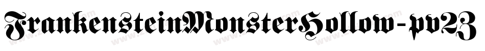 FrankensteinMonsterHollow-pv2Z字体转换