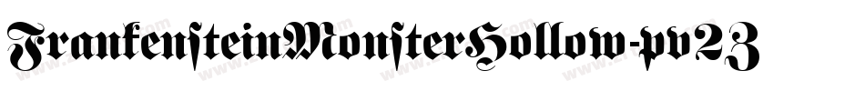 FrankensteinMonsterHollow-pv2Z字体转换