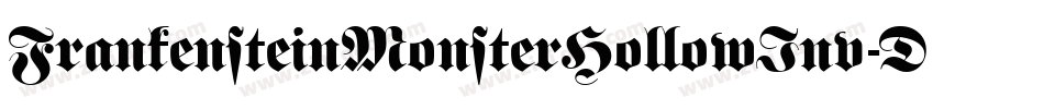 FrankensteinMonsterHollowInv-D4P0字体转换