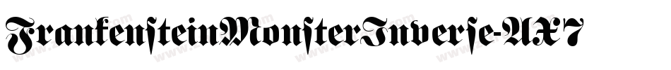 FrankensteinMonsterInverse-AX7m字体转换