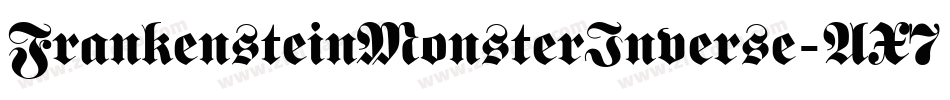 FrankensteinMonsterInverse-AX7m字体转换