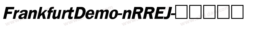 FrankfurtDemo-nRREJ字体转换