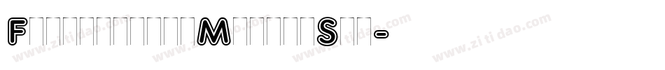 FrankfurterMediumStd字体转换