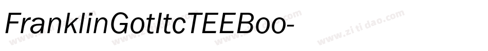 FranklinGotItcTEEBoo字体转换