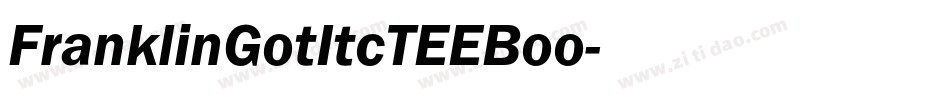 FranklinGotItcTEEBoo字体转换