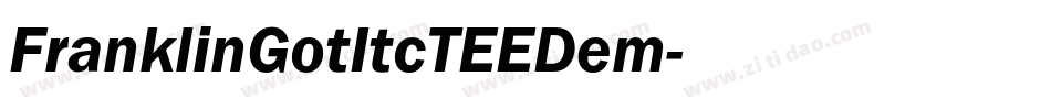 FranklinGotItcTEEDem字体转换