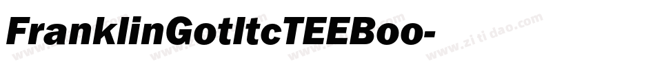 FranklinGotItcTEEBoo字体转换