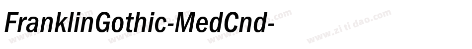FranklinGothic-MedCnd字体转换