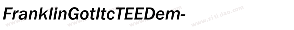 FranklinGotItcTEEDem字体转换