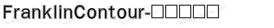 FranklinContour字体转换