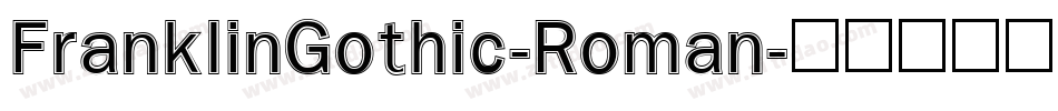 FranklinGothic-Roman字体转换