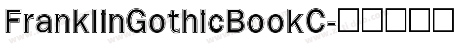 FranklinGothicBookC字体转换