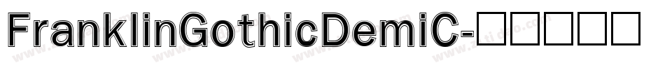 FranklinGothicDemiC字体转换