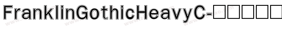 FranklinGothicHeavyC字体转换