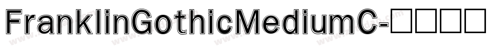 FranklinGothicMediumC字体转换