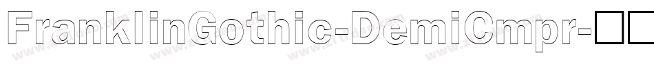 FranklinGothic-DemiCmpr字体转换