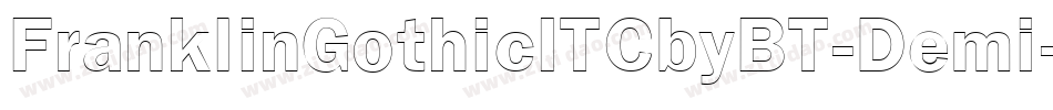 FranklinGothicITCbyBT-Demi字体转换