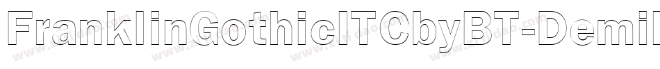 FranklinGothicITCbyBT-DemiItal字体转换