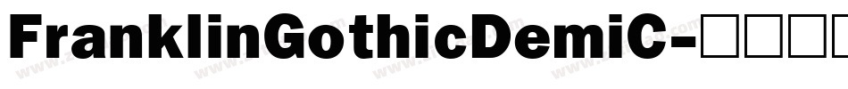 FranklinGothicDemiC字体转换