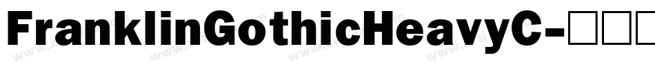 FranklinGothicHeavyC字体转换
