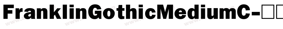 FranklinGothicMediumC字体转换